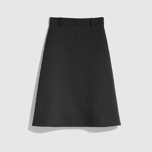GUCCI GG コットンブレンド ミディスカート