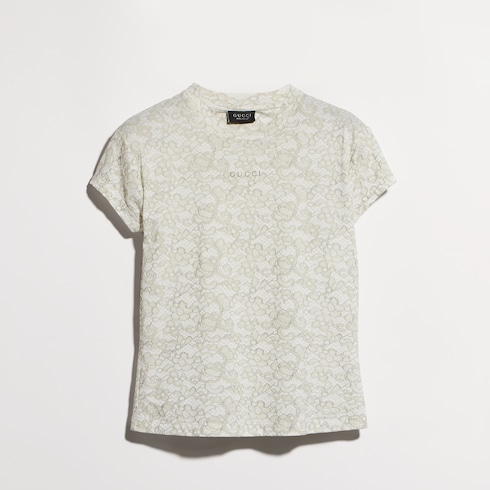 T-shirt stampata in jersey di cotone