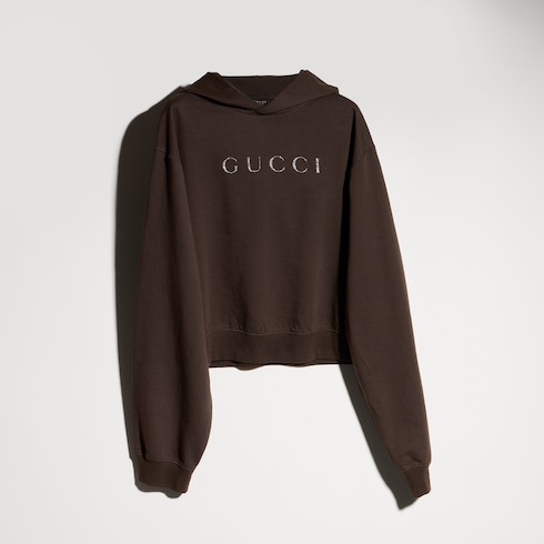 Sudadera de punto de algodón con estampado