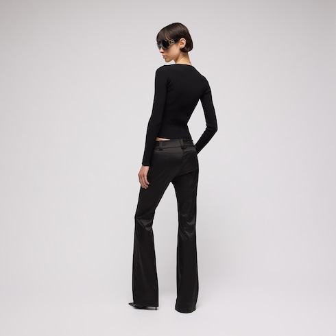 Rib viscose top zip cardigan