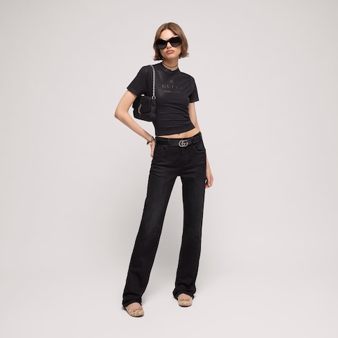 Women's crystal ballerina with bamboo 2
