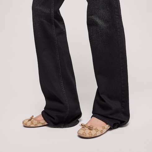 Women's crystal ballerina with bamboo 3