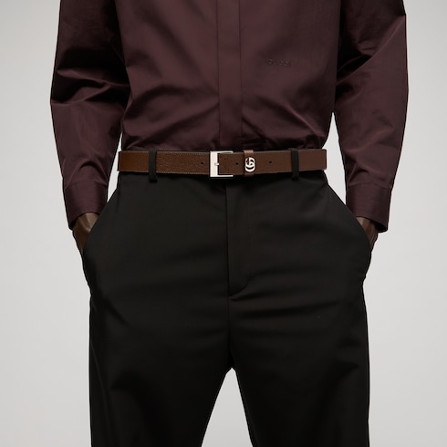 Belt with square buckle