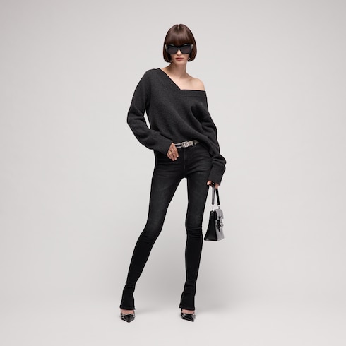 Cintura reversibile Cut GG Marmont