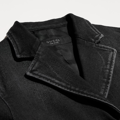Stretch cotton denim jacket