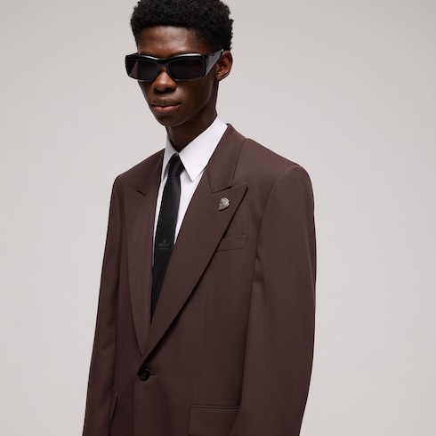 Wool twill suit