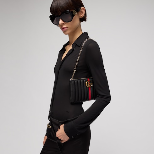 Pochette GG Marmont avec dragonne