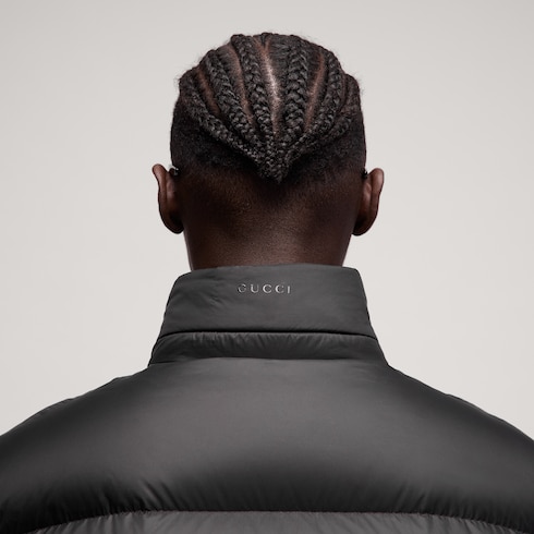 Lightweight padded polyester zip jacket