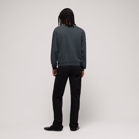 Cotton jersey sweatshirt with print