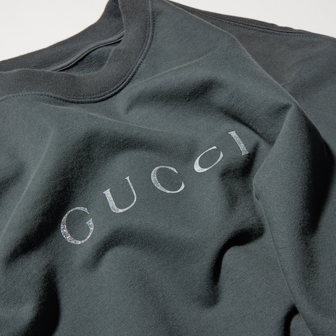 Cotton jersey sweatshirt with print