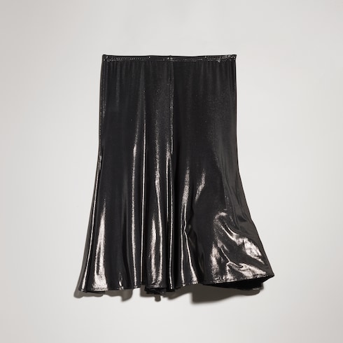 Fluid jersey midi skirt