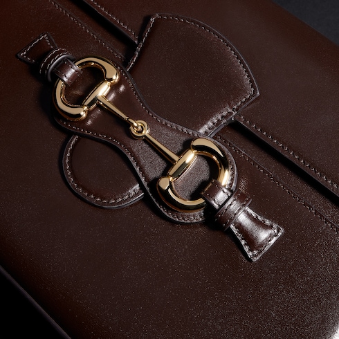 Bolso de mano superior mediano Horsebit Duomo