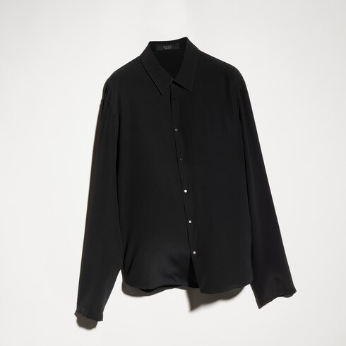 Camicia in seta crêpe de chine