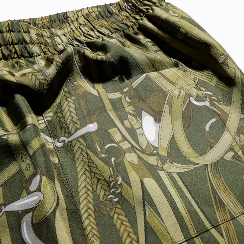 Shorts in twill di seta stampati