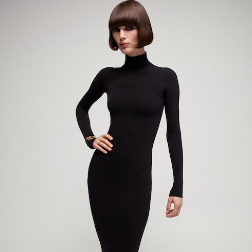 Robe en jersey nylon stretch sans couture