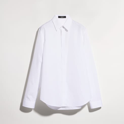 Camisa de popelina de algodón teñido en pieza