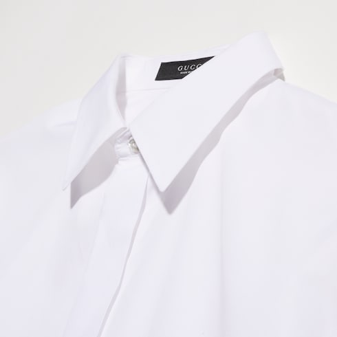 Camisa de popelina de algodón teñido en pieza