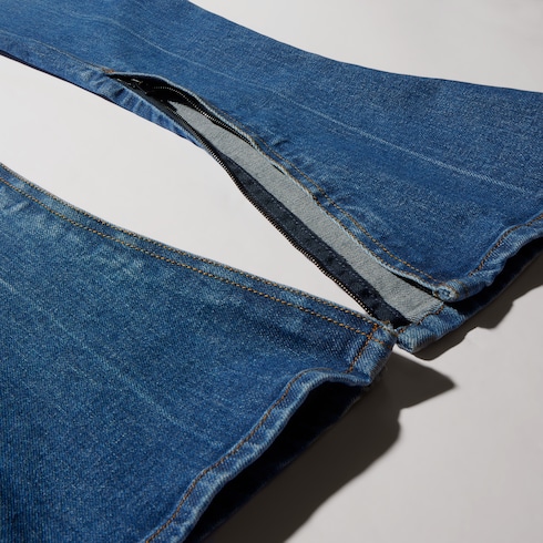 Pantalone aderente in denim di cotone stretch