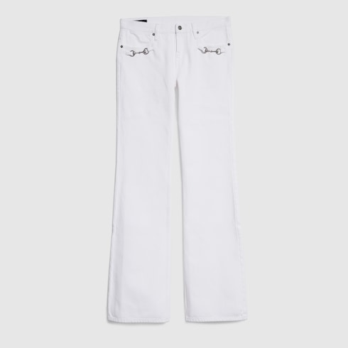 GUCCI ホースビット付き コットン デニム パンツ