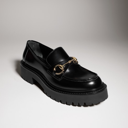 Mocasín con Horsebit y suela dentada para mujer