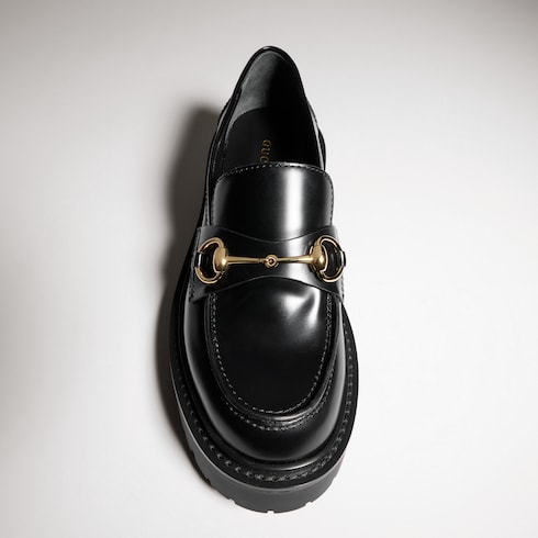 Mocasín con Horsebit y suela dentada para mujer