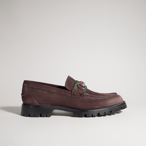 Herrenloafer mit Horsebit und Profilsohle