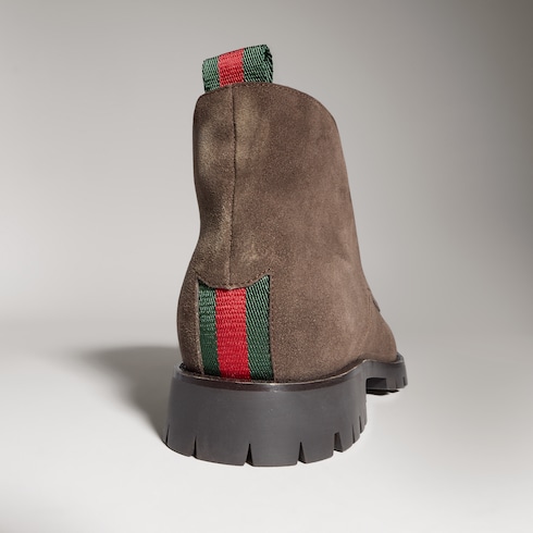 Stivaletto stringato uomo con nastro Web