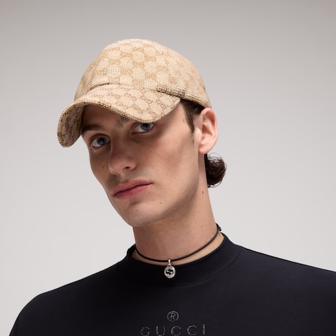 Casquette de baseball en toile GG brodée