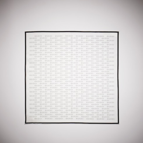 Printed cotton silk pocket square