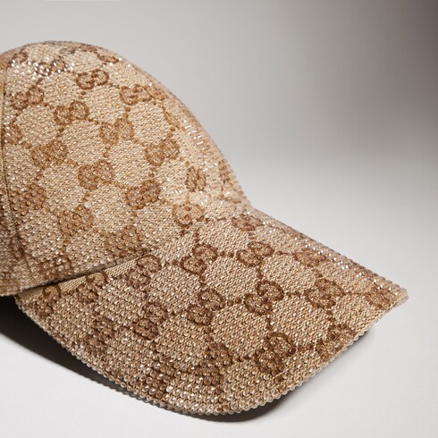 Baseballkappe aus besticktem GG Canvas
