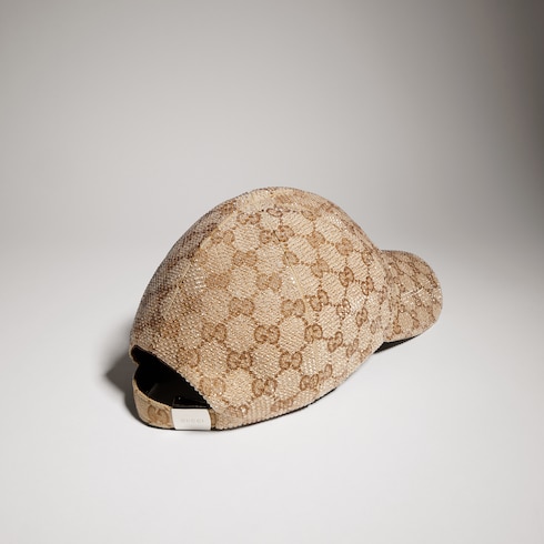Casquette de baseball en toile GG brodée