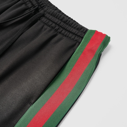 Pantalón deportivo de algodón y seda con Web