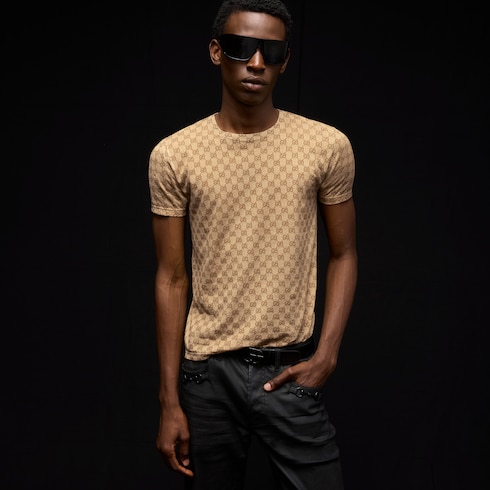 Printed cotton jersey T-shirt