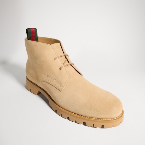 Men's lace-up ankle boot with Web