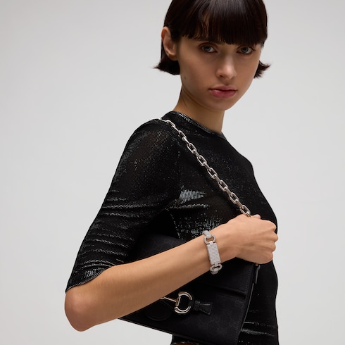 Armband mit Horsebit und Kristallen