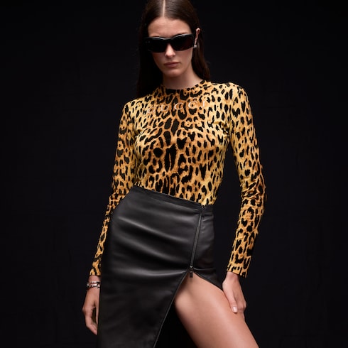 Printed cotton jersey T-shirt