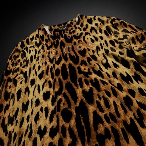 Printed cotton jersey T-shirt