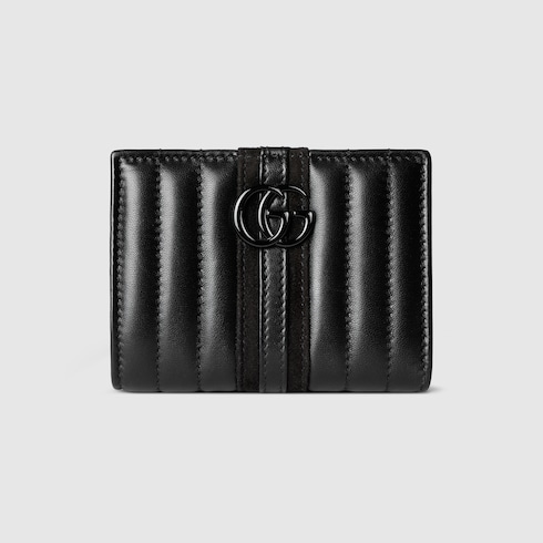 ダブルG スモール ウォレット ・ブラック レザー | GUCCI公式