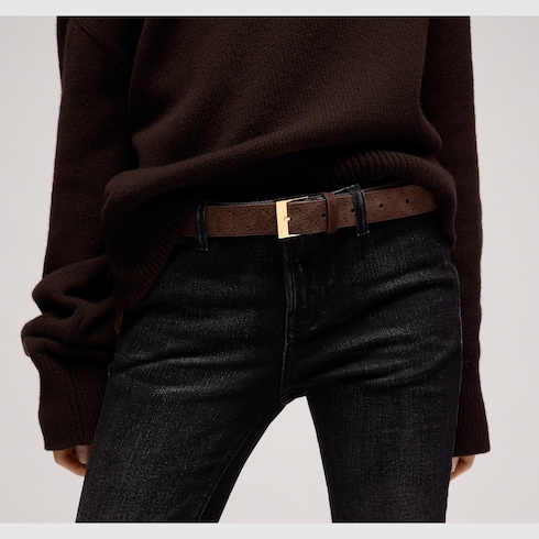 Ceinture avec boucle carrée