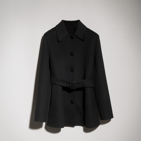 Wool silk coat with GG inside