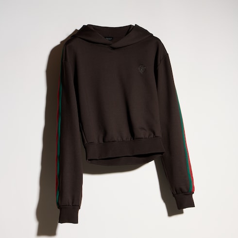Cotton jersey sweatshirt with Web
