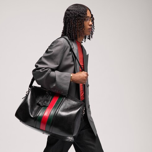Web Trademark python medium duffle bag