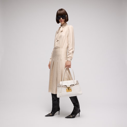 Large tote bag with lock