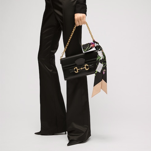 Ruban en twill de soie GG imprimé