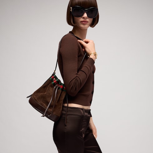 Gucci Venice系列小号水桶包