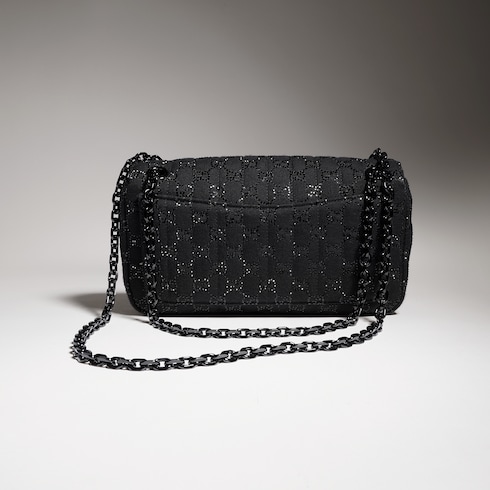 Jetset GG Marmont crystal medium shoulder bag