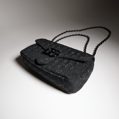 Jetset GG Marmont crystal medium shoulder bag