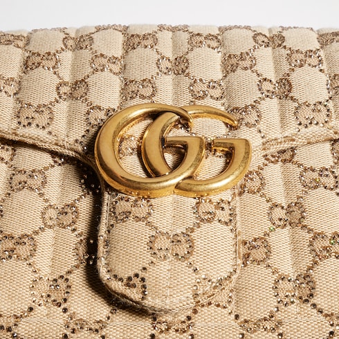 Jetset GG Marmont crystal medium shoulder bag