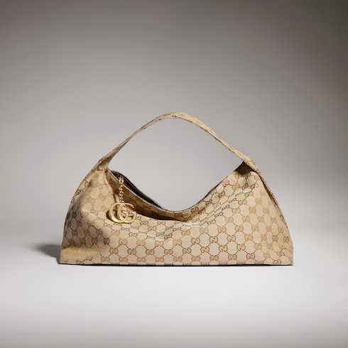 Bolso de hombro grande con Detalle de Doble G