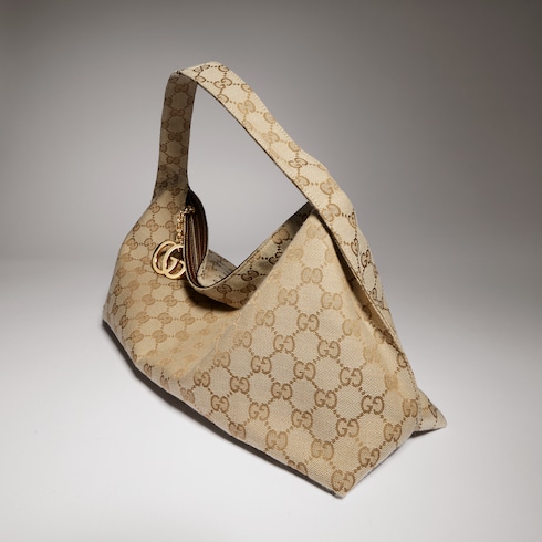 Große Schultertasche mit Doppel G Detail
